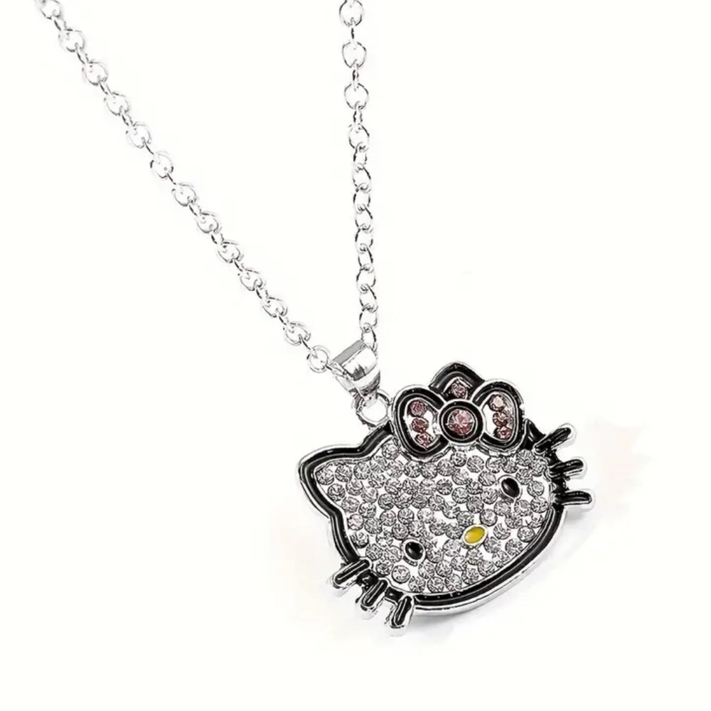 Hello Kitty Charm Pendant Crystal Necklace, New in Package - Picture 6 of 6